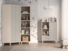 Design Plus Studio Kuchni & Salon Meblowy | Mevel 01 Piasek pustyni/szary pallad - szafa narożna 2D | 