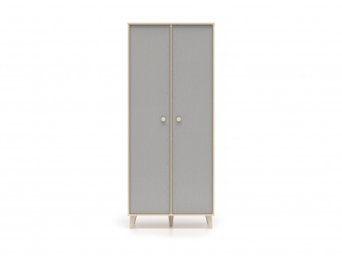 Design Plus Studio Kuchni & Salon Meblowy | Mevel 02 Piasek pustyni/szary pallad - szafa 2D | 
