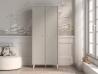 Design Plus Studio Kuchni & Salon Meblowy | Mevel 02 Piasek pustyni/szary pallad - szafa 2D | 