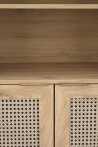 Design Plus Studio Kuchni & Salon Meblowy | BORNEO REG-1 regał dąb artisan/czarny (2p1szt) | 2010001194156
