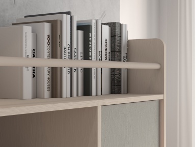Design Plus Studio Kuchni & Salon Meblowy | Mevel 04 Piasek pustyni/szary pallad - komoda 1D1S | 