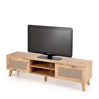 Design Plus Studio Kuchni & Salon Meblowy | BORNEO RTV-1 stolik RTV dąb artisan/czarny (1p1szt) | 2010001194187