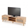 Design Plus Studio Kuchni & Salon Meblowy | BORNEO RTV-1 stolik RTV dąb artisan/czarny (1p1szt) | 2010001194187