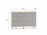 Design Plus Studio Kuchni & Salon Meblowy | Mevel 05 Piasek pustyni/szary pallad - komoda 1D3S | 