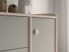 Design Plus Studio Kuchni & Salon Meblowy | Mevel 05 Piasek pustyni/szary pallad - komoda 1D3S | 