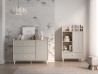 Design Plus Studio Kuchni & Salon Meblowy | Mevel 05 Piasek pustyni/szary pallad - komoda 1D3S | 