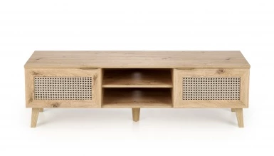 Design Plus Studio Kuchni & Salon Meblowy | BORNEO RTV-1 stolik RTV dąb artisan/czarny (1p1szt) | 2010001194187