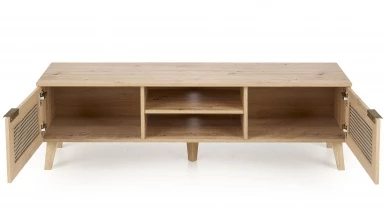 Design Plus Studio Kuchni & Salon Meblowy | BORNEO RTV-1 stolik RTV dąb artisan/czarny (1p1szt) | 2010001194187