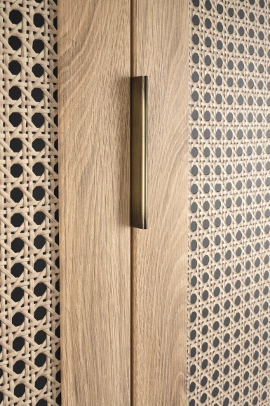 Design Plus Studio Kuchni & Salon Meblowy | BORNEO S-1 szafa dąb artisan/czarny (2p1szt) | 2010001194163