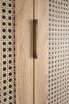Design Plus Studio Kuchni & Salon Meblowy | BORNEO S-1 szafa dąb artisan/czarny (2p1szt) | 2010001194163