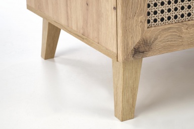 Design Plus Studio Kuchni & Salon Meblowy | BORNEO S-1 szafa dąb artisan/czarny (2p1szt) | 2010001194163