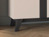 Design Plus Studio Kuchni & Salon Meblowy | Freshion 03 cashmere/czarny - komoda 2D3S | 