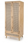 Design Plus Studio Kuchni & Salon Meblowy | BORNEO S-1 szafa dąb artisan/czarny (2p1szt) | 2010001194163