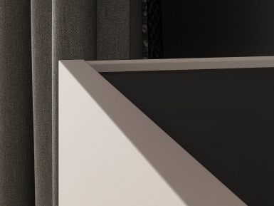Design Plus Studio Kuchni & Salon Meblowy | Freshion 04 cashmere/czarny - komoda 1D3S | 