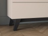 Design Plus Studio Kuchni & Salon Meblowy | Freshion 04 cashmere/czarny - komoda 1D3S | 