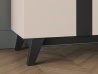 Design Plus Studio Kuchni & Salon Meblowy | Freshion 01 cashmere/czarny - szafa 2D | 