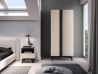 Design Plus Studio Kuchni & Salon Meblowy | Freshion 01 cashmere/czarny - szafa 2D | 