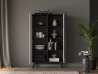 Design Plus Studio Kuchni & Salon Meblowy | Freshion 02 cashmere/czarny - witryna 1D1W | 