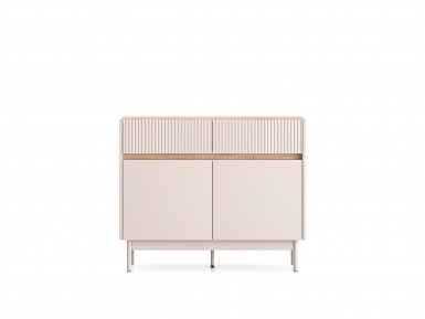 Design Plus Studio Kuchni & Salon Meblowy | Dunea 06 cashmere / dąb cremona torro - komoda 2D2S | 