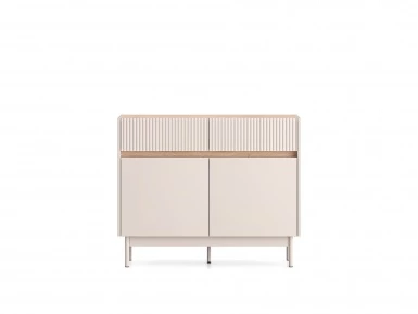 Design Plus Studio Kuchni & Salon Meblowy | Dunea 06 cashmere / dąb cremona torro - komoda 2D2S | 