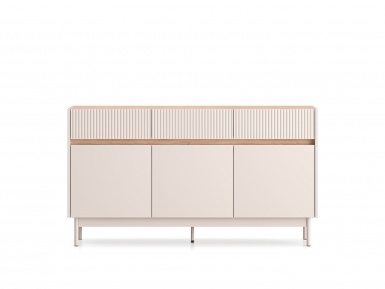 Design Plus Studio Kuchni & Salon Meblowy | Dunea 05 cashmere / dąb cremona torro - komoda 3D3S | 
