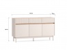 Design Plus Studio Kuchni & Salon Meblowy | Dunea 05 cashmere / dąb cremona torro - komoda 3D3S | 
