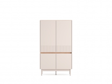 Design Plus Studio Kuchni & Salon Meblowy | Dunea 04 cashmere / dąb cremona torro - komoda 4D | 