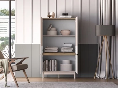 Design Plus Studio Kuchni & Salon Meblowy | Dunea 04 cashmere / dąb cremona torro - komoda 4D | 