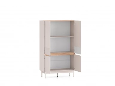 Design Plus Studio Kuchni & Salon Meblowy | Dunea 04 cashmere / dąb cremona torro - komoda 4D | 