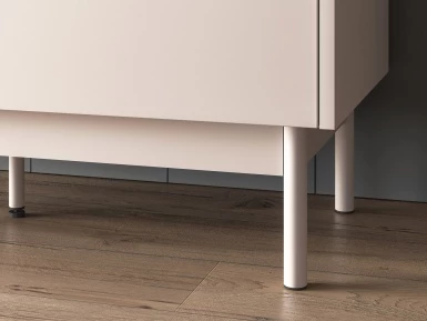 Design Plus Studio Kuchni & Salon Meblowy | Dunea 04 cashmere / dąb cremona torro - komoda 4D | 