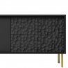 Design Plus Studio Kuchni & Salon Meblowy | BULLET RTV-1 stolik RTV 180 cm czarny, nogi: złoty (1P1SZT) | 2010001194484