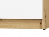 Design Plus Studio Kuchni & Salon Meblowy | FINI 04 korpus dąb artisan/front biały/wstawka antracyt - regał | 