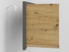 Design Plus Studio Kuchni & Salon Meblowy | FINI 10 korpus dąb artisan/front biały - półka | 