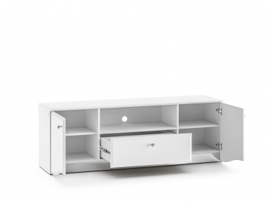 Design Plus Studio Kuchni & Salon Meblowy | GLAMOUR 03 biały alpejski - RTV | 