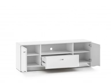 Design Plus Studio Kuchni & Salon Meblowy | GLAMOUR 03 biały alpejski - RTV | 