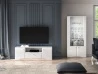 Design Plus Studio Kuchni & Salon Meblowy | GLAMOUR 03 biały alpejski - RTV | 