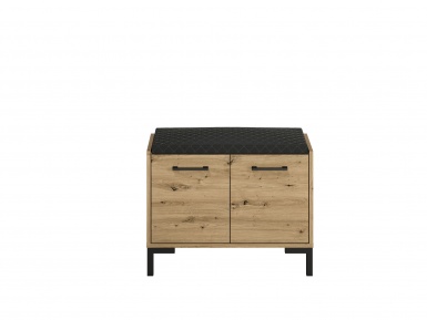 Design Plus Studio Kuchni & Salon Meblowy | Nevio 04 Dąb artisan - szafka na buty | 