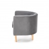 Design Plus Studio Kuchni & Salon Meblowy | CLUBBY 2 fotel wypoczynkowy popielaty / naturalny (1p1szt) | 2010001189855