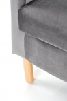 Design Plus Studio Kuchni & Salon Meblowy | CLUBBY 2 fotel wypoczynkowy popielaty / naturalny (1p1szt) | 2010001189855