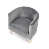 Design Plus Studio Kuchni & Salon Meblowy | CLUBBY 2 fotel wypoczynkowy popielaty / naturalny (1p1szt) | 2010001189855
