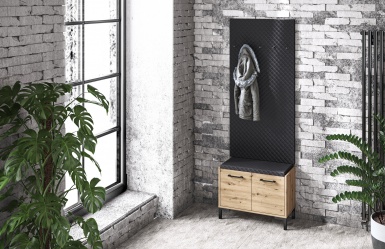 Design Plus Studio Kuchni & Salon Meblowy | Nevio 04 Dąb artisan - szafka na buty | 