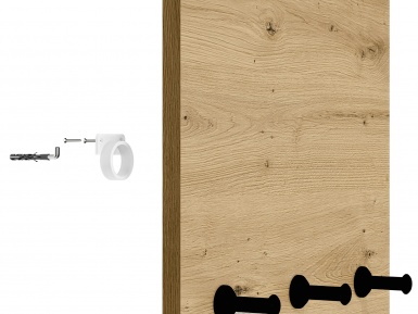 Design Plus Studio Kuchni & Salon Meblowy | Nevio 07 Dąb artisan - wieszak | 