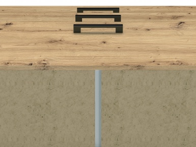 Design Plus Studio Kuchni & Salon Meblowy | Nevio 09 Dąb artisan - komoda | 