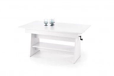 Design Plus Studio Kuchni & Salon Meblowy | ERIKA ławostół rozkładany biały (3p1szt) | 5905248137264