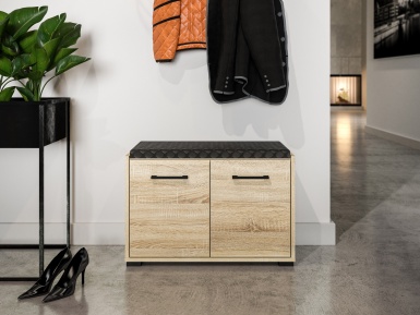 Design Plus Studio Kuchni & Salon Meblowy | Caro 02 Sonoma jasna - szafka na buty | 