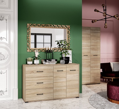 Design Plus Studio Kuchni & Salon Meblowy | Caro 02 Sonoma jasna - szafka na buty | 