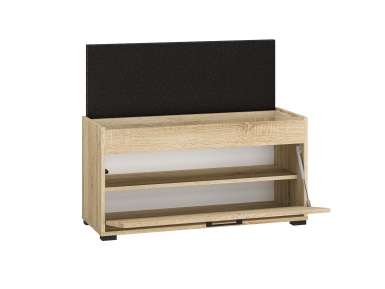 Design Plus Studio Kuchni & Salon Meblowy | Caro 05 Sonoma jasna - szafka na buty | 