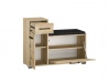 Design Plus Studio Kuchni & Salon Meblowy | Caro 06 Sonoma jasna - szafka na buty | 