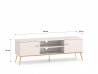Design Plus Studio Kuchni & Salon Meblowy | Selgin 05 cashmere - RTV 2D | 