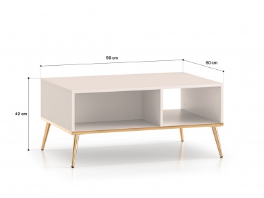 Design Plus Studio Kuchni & Salon Meblowy | Selgin 07 cashmere - stolik | 